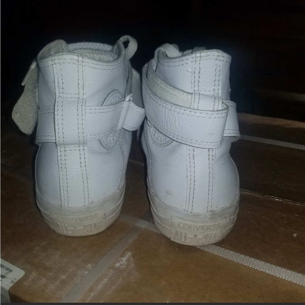 One of a kind converse with strap!